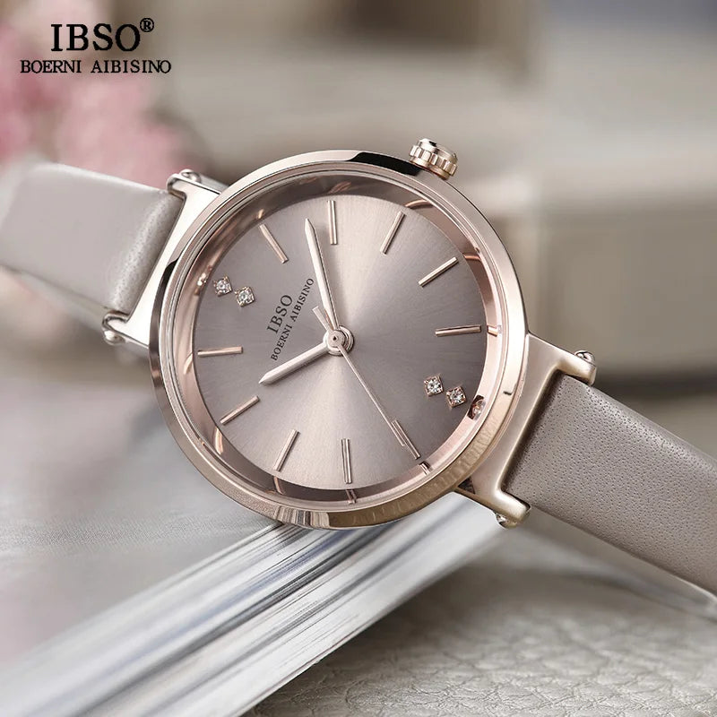 IBSO Crystal Bracelet Watches Set Female High Quality Quartz Watch Luxury Women
